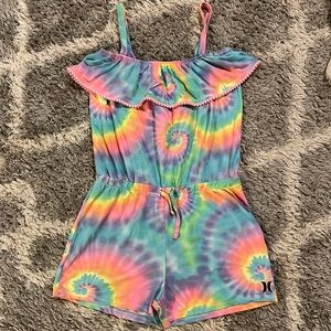 Hurley tie-dyed romper